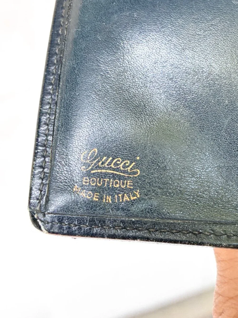 Vintage Gucci Boutique Blue GG Supreme Monogram French Wallet – Made in Italy - Picture 4 of 9